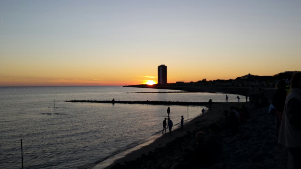 B&uuml;sum im Abendrot